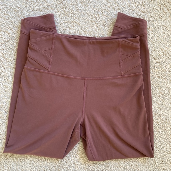 Athleta elation pirouette 7/8 tight, dusty mauve, M - Picture 6 of 11